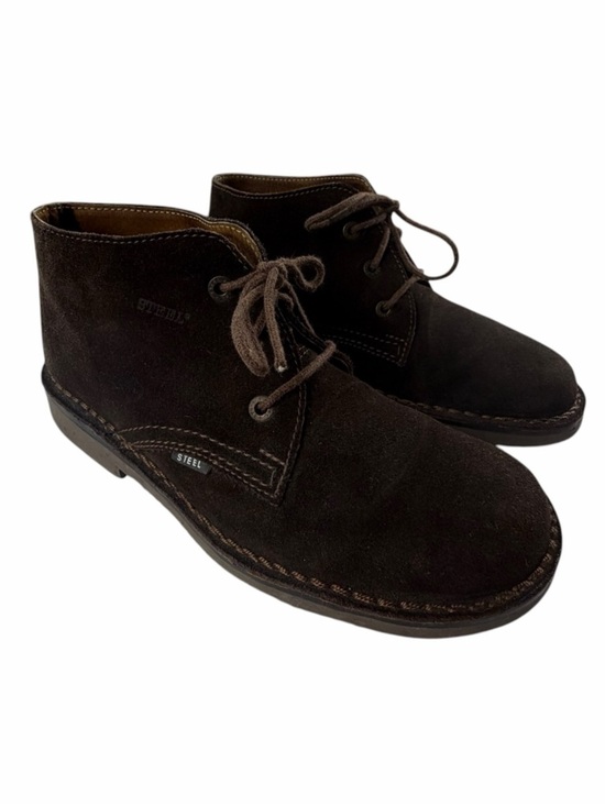 Steel Boots Men’s Brown Suede Desert Chukka Boots Size 10 main image 6